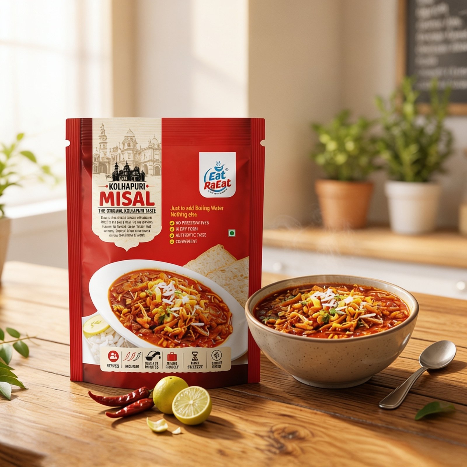 Ready to Eat Kolhapuri Misal - RaEat Foods